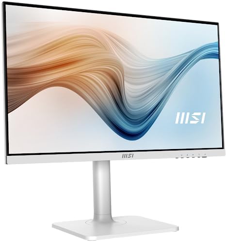 MSI MODERN MD2412PW 23.8" 100Hz 1MS Adaptive-Sync FHD Flat IPS Pivot Beyaz Type-C Monitör - Görsel 3