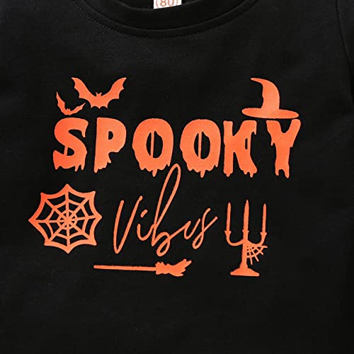 Kid Halloween Sweatshirt Baby Boy Girl Funny Ghos𝐭 Graphic Pullover Crewneck Long Sleeve Shirt Fall4