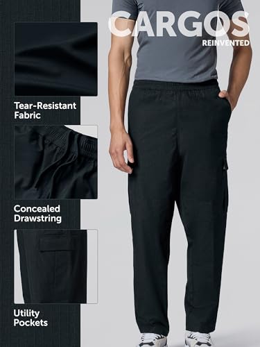Image of XYXX Rove Ripstop Cargo | Solid Relaxed Fit | Wide Leg Cargo Pant for Men with 5 Pockets