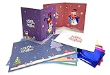 Sticker Arts Christmas Cards Kits - 5 Cards & Envelopes