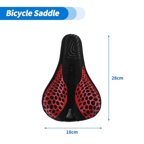 Selle vélo double absorption chocs avec rembourrage doux étanche - 5