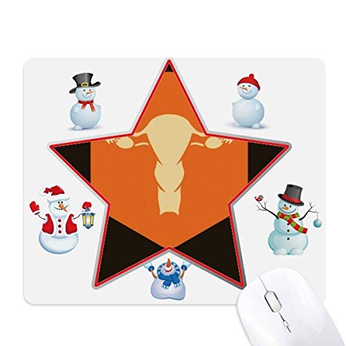 Tapis de souris utérus et bonhomme de neige le cadeau original pour médecin