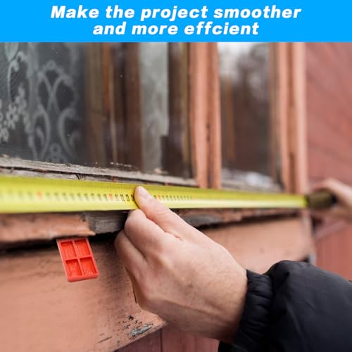 72 Stk Abstandshalter Kunststoff Unterlegplatten Kunststoff Verglasungsklötze Set, Unterlegplättchen, Kunststoff Distanzklötze Glaserklötze Abstandhalter Fensterklötze für Verlegen Fliesen(6 Größen)