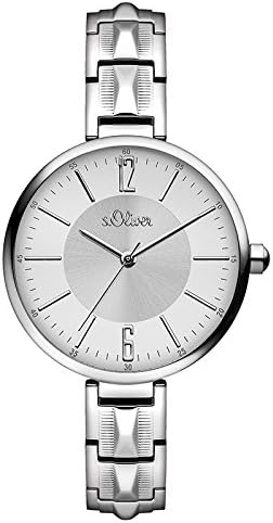 s.Oliver - SO-3088-MQ - Women's Watch - Quartz - Analogue - Silver Stainless Steel Bracelet, Silver/Silver