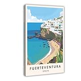 GAPKJGTS Fuerteventura - Lienzo decorativo de viaje, para decoración de pared, pinturas para sala de estar, dormitorio, 40 x 60 cm