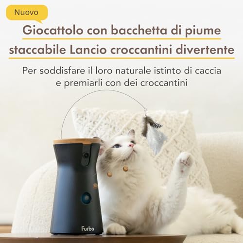Furbo Videocamera 360° Full HD per Cani e Gatti - Con App e Visione Notturna a Colori - immagine 5