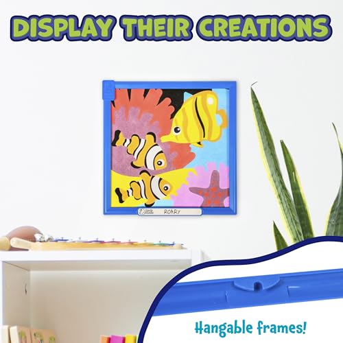 READY 2 LEARN Sand Art Gallery - Color by Number - Sea Life - Sand Art Kit for Kids - 10 Bright Colors - 4 Design Sheets with Frames - 2 Styluses by READY 2 LEARN - Used condition - Image 7