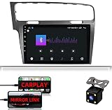 radio vw golf 4 code CÁMARA DE RETROCESO DE REGALO: la radio de coche con doble din android 10.0 adopta una pantalla táctil HD 1080P de 10 pulgadas de alta calidad, con cámara de respaldo gratuita, después de conectar la marcha atrás, cambiará automáticamente a la cámara de visión trasera al dar marcha atrás, con una velocidad de respuesta rápida, no retraso o retraso en la operación.