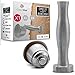 Produktbild Greenvea - Komplettes Set von wiederbefüllbaren und wiederverwendbaren Nesspresso-Kaffeekapseln. Nachfüllbare Kaffee- und Teekapsel aus Edelstahl. (1 Kapsel, Tamper, Guide, Dosierlöffel & Bürste)