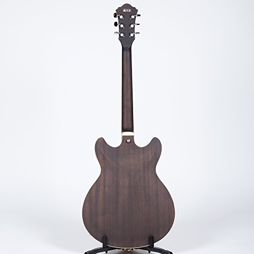 Ibanez 6 String Semi-Hollow-Body Electric Guitar, Right, Transparent Black Flat (As53Tkf) #TOP4
