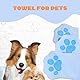 XYTAHDM 2 Pcs Katzen Reinigung Handschuhe Haustiere Saugfähiges,Weich & Langlebig Korallen-Samt Schnelltrocknendes Handtuch,mit Starker Wasseraufnahme für Katzen und Hunde(Blau)