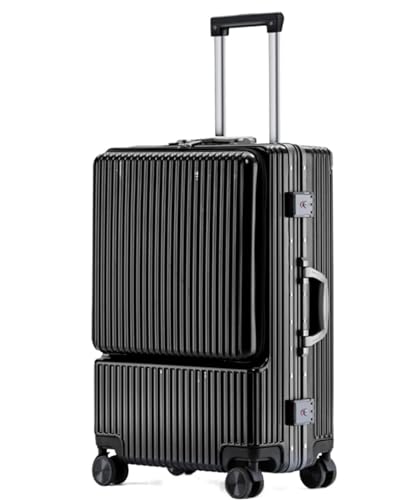 Luggage Travel Gear Carry On Luggage Aluminum Frame Suitcases with Wheels Dry and Wet Separation Design(D,20in)