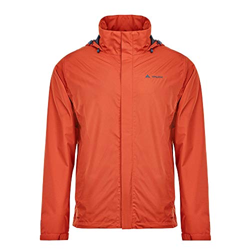 VAUDE Escape Light Regenjacke für Herren – Wasserdicht und atmungsaktiv mit 2-Lagen-Membran, Übergangsjacke für Wandern, Radfahren und Reisen – squirrel, Größe: S