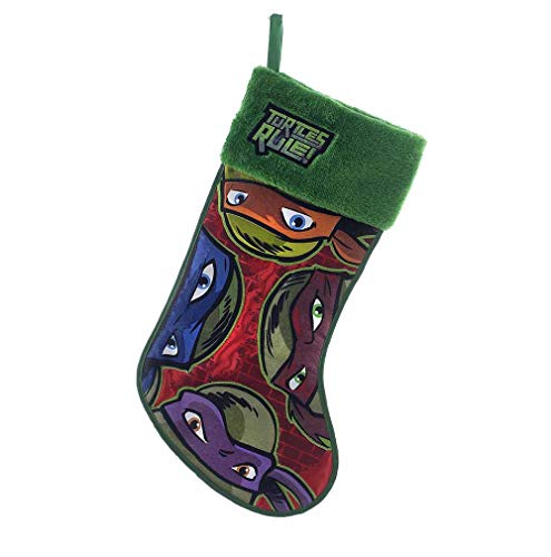 Kurt Adler Teenage Mutant Ninja Turtles Applique Stocking, 19-Inch