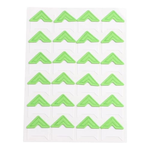 Esquinas autoadhesivas para fotos y calcomanías de papel kraft vintage verdes para scrapbook 2