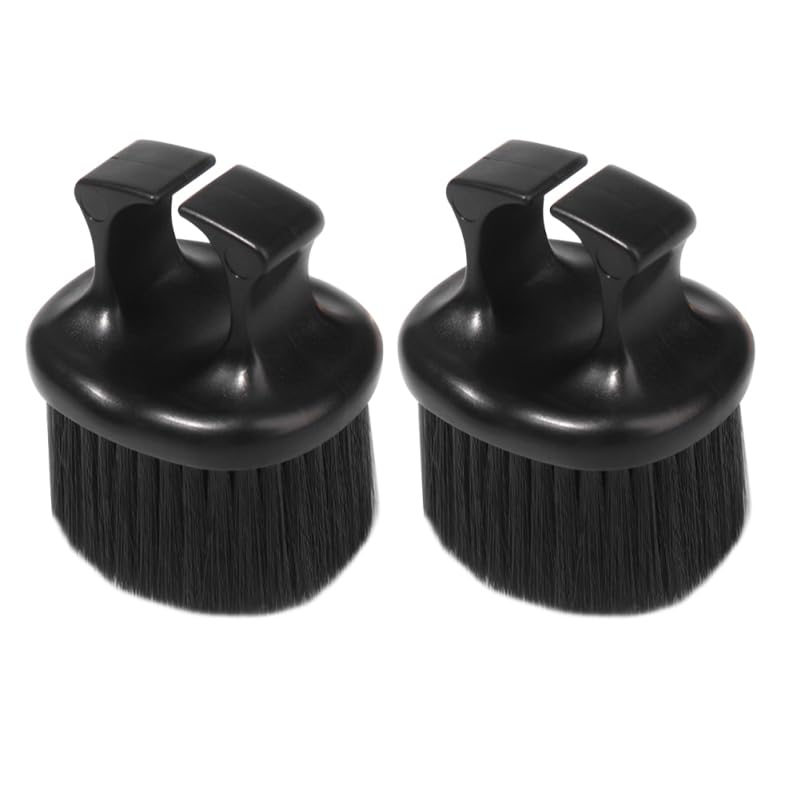 Ipetboom 2pcs Beard Brush for Men Knuckle Beard Grooming Brush with Ring Handle Barber Accessories for Hair Styling Flyaway Mustache and Cleaning Home or Salon Use image 3