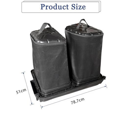 (Note:NO Bagger Brackets kit) Twin Bagger/Double Bagger kit Compatible with 42-46inch Zero-Turn Lawn Mowers 36 Inch Lawn Tractors 2020 and After 36 Inch Double Bagger Riding Mowers by Kerlista - Image 2