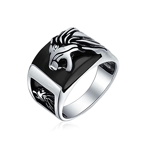 Mens Gemstone Large Roaring Black Onyx Brown Tiger Eye Lion Head Ring For Men Solid Oxidized .925 Sterling Silver Handmade In Turkey2