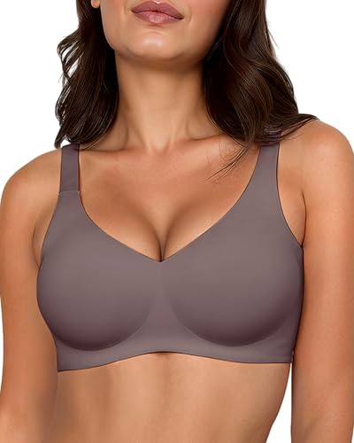 Image of Gailife Smooth Wireless Jelly Bras for Women No Underwire Seamless Push Up Bra Full Coverage Soft Suppor Tshirt Bralettes