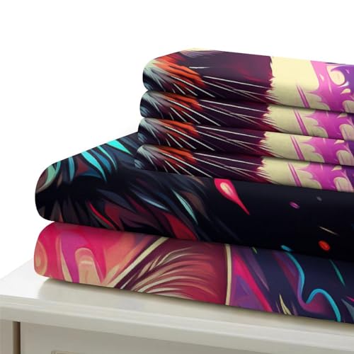 Housse de couette chat en microfibre douce et zippée 3D - 7