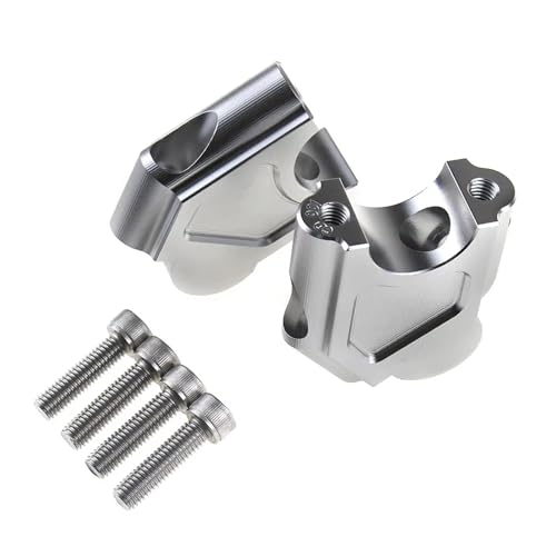 Rehausseur de guidon moto extensible argent pour une conduite sans fatigue