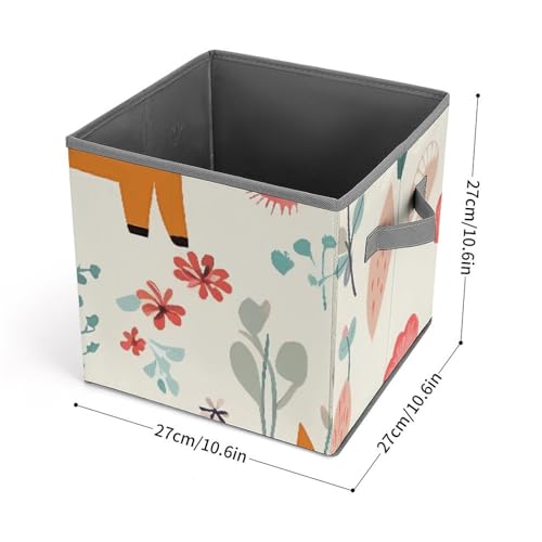 Bacs de rangement pliables avec poignées robustes pour placard - 3