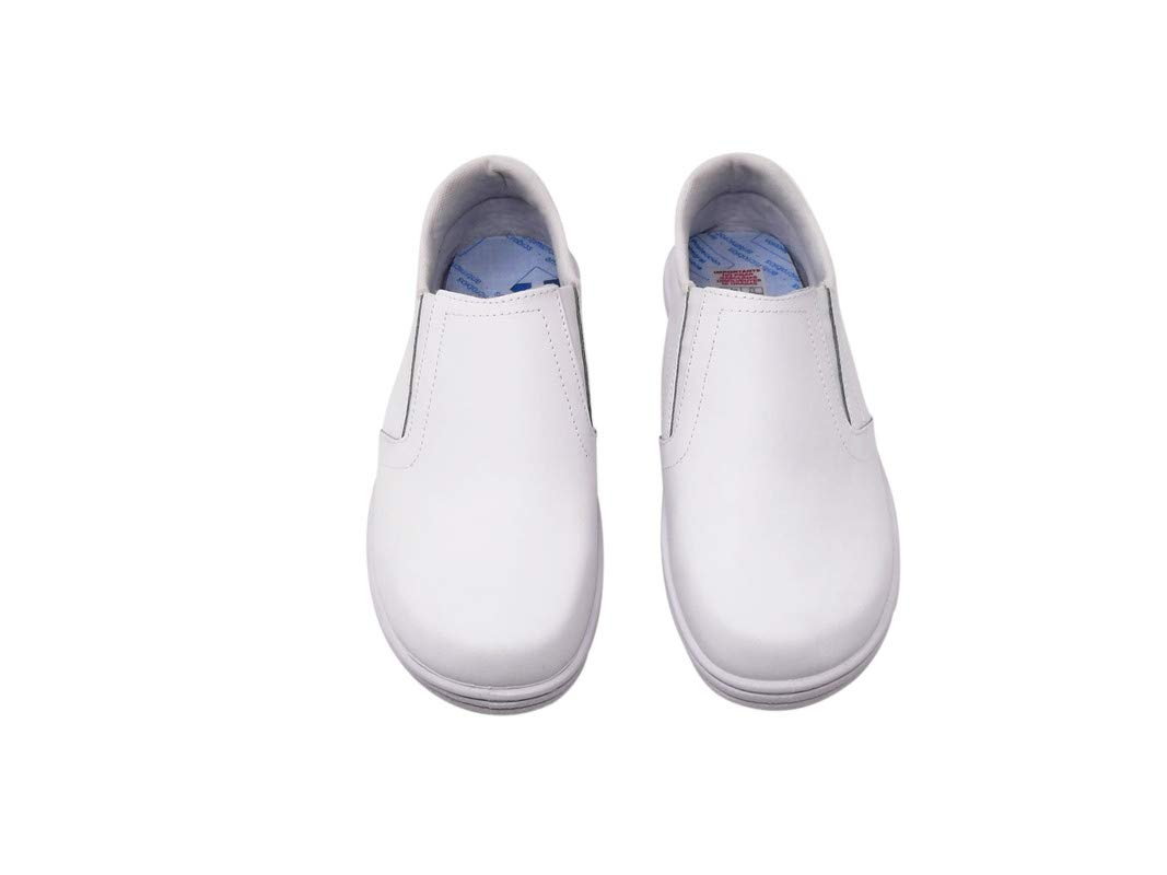 Zapatos/Piel/Mujer/Cuña 3cm/Cierre elástico/Colores Marino/Blanco