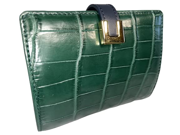 Amazon | [GUODI] グォディ クロコダイル 本革 二つ折り 財布 TK