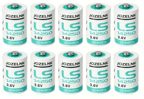 Pack 10 Pilas LS14250 3.6V 1/2 AA de Litio miniatura 1