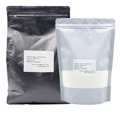 Slaked Lime (Food Grade Calcium Hydroxide), Variety of Uses CAS NO.: 1305-62-0(1kg/35.2oz)