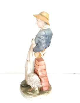 韓国　朝鮮　美術品　陶人形 ヴィンテージ　作家物 ソウル・踏十里の骨董街で手に入れた韓国の木彫り人形「木人