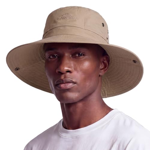 Image of TOP-EX UVCoolix Cooling UPF50+ Wide Brim Sun Hat, Waterproof, Big Head | cooling sweatband, waterproof, water resistant, UV protection, wide brim, breathable, big-head fit, fishing, hiking, beach