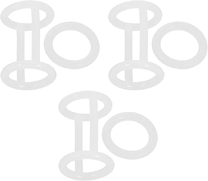 Ice Cream Maker Silicone Seal Rings Replacement Gasket Set 6Pcs I-Shaped Intermediate Rod Seal for Ice Cream Machine Repair Parts White