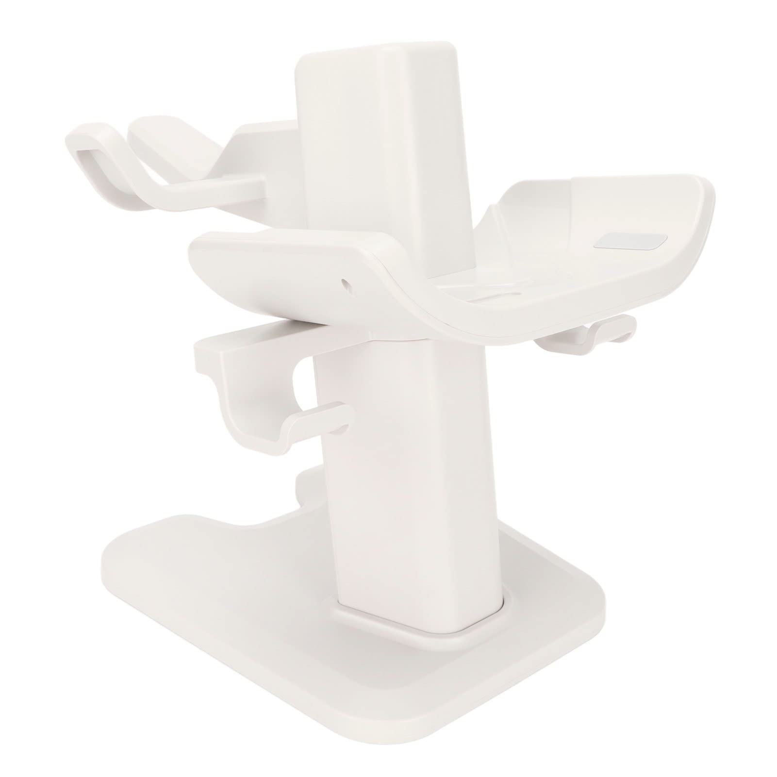 AQFNEB Soporte de VR para 2, Soporte de Pantalla para Auriculares VR inalámbricos con Base de Esponja Antideslizante, Soporte de Almacenamiento Que Ahorra Espacio para (Blanca)