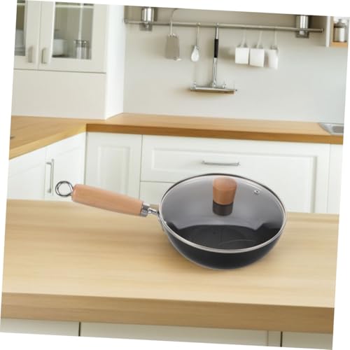 Wok de hierro fundido KICHOUSE con tapa miniatura 6