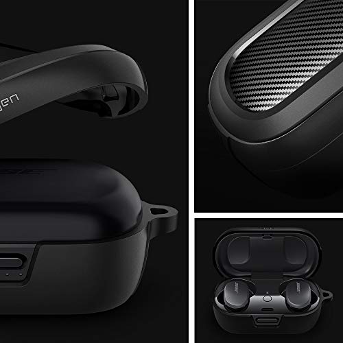 Spigen Rugged Armor Ontworpen voor Bose QuietComfort Earbuds Hoesjes Case Cover (2020) - Mat Zwart - Image 3