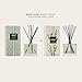 NEST New York Reed Diffuser, Wild Mint & Eucalyptus - 5.9 fl oz - Fragrance for Up to 90 Days - Reusable, Refillable Glass Holder - Includes 8 All-Natural Reed Sticks - Flame Free