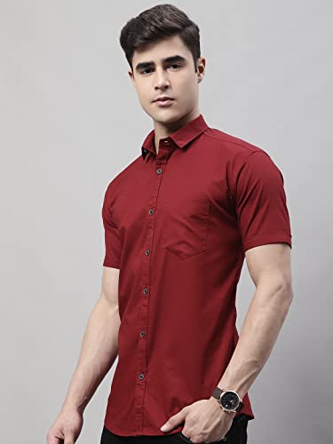 Image of Majestic Man Men's Cotton Slim Fit Shirt