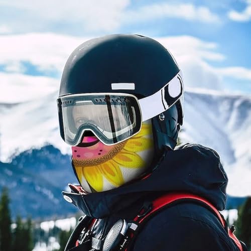 Balaclava con diseño de girasol para hombre y mujer, máscara facial transpirable con protección solar para senderismo, ciclismo, correr y conducir miniatura 5