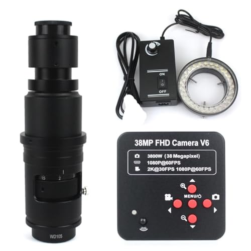 ラボ用顕微鏡アクセサリー 産業用電子デジタルビデオ顕微鏡カメラ(With wd105 180x)