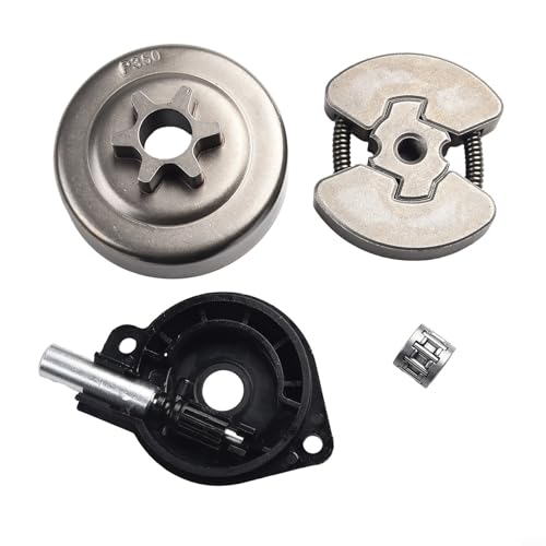 GANCEI Conjunto de tambor de embrague de motosierra y bomba de aceite, paso de 3/8 pulgadas, 6 dientes para modelos 120 Mark II 240 235E 236E