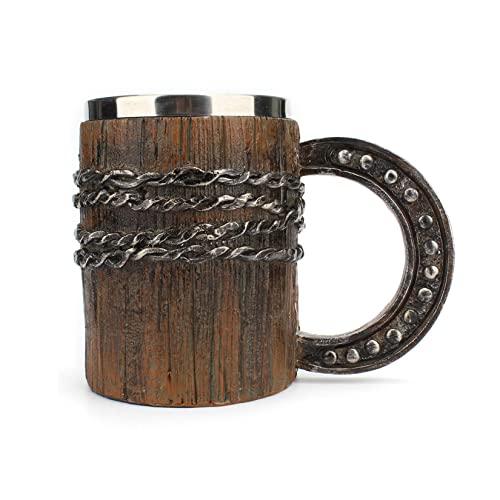 Wikinger Krug 600 Ml Mittelalterlicher Becher Bier Harz Edelstahl Tasse? Viking Axt Becher Bierkrug Bierkrüge Cover