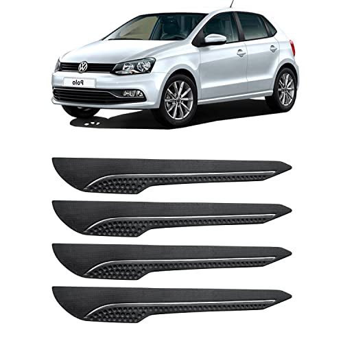 Image of AOSIS-Car Bumper Protector /Bumper Guard for Polo with Single Chrome Stripe (4-Pcs)