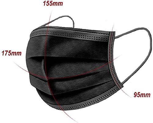 Disposable face Mack Black 3-ply Macks (50PCSNEW)