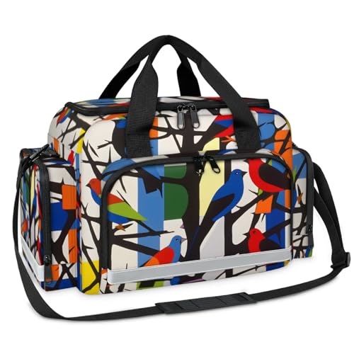 GzLeyigou First Aid Bags Empty, Stunning Birds Emergency Bag First Aid Kit Multiple Compartment Kit Carrier On Call Trauma Bag For Paramedics Emergency Medical Supplies Kit