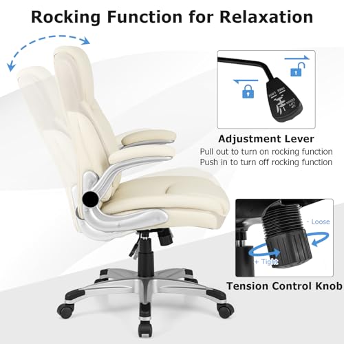 Chaise de bureau 350LBS reglable contre le mal de dos - 4
