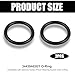2 pcs 34439AE021 O-Ring Compatible with Genuine Subaru Power Steering Suction Inlet O-Ring