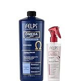 Kit Felps Professional Omega Zero Hair Treatment Kit, Nanoplastia Thermal Sealing 33.8oz + Liss Express Heat Protector 7.78oz
