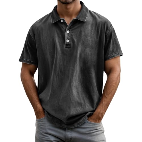 Polo homme à manches courtes avec poche et col classique pour l'été