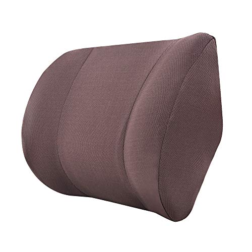 AmazonBasics - Almohada viscoelástica para cuello, marrón, con paneles